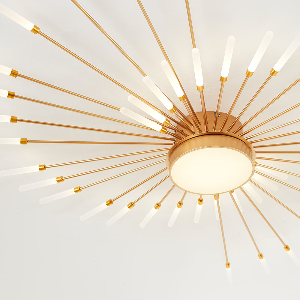 Lowry Moderne Vuurwerk LED Plafondlampen Zwart Goud Woonkamer
