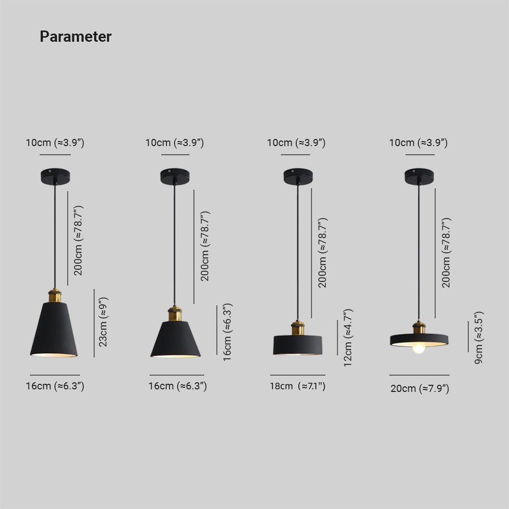 Morandi Design Vormen LED Hanglampen Wit/Oranje/Zwart Metaal/Hars Eetkamer