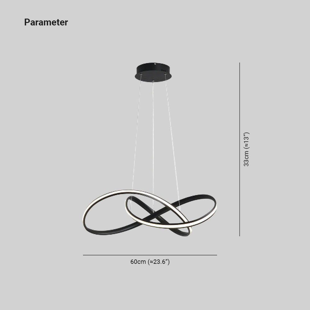 Louise Moderne Design LED Hanglamp Acryl/Metaal Zwart/Wit Eet/Slaap/Woonkamer