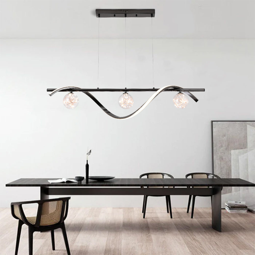 Louise Moderne LED Hanglampen Wit Zwart Goud Metaal Glas Slaapkamer