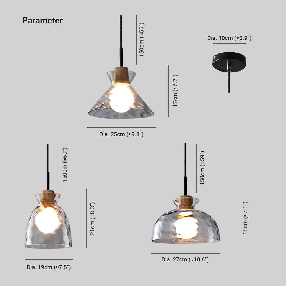 Levy Moderne Hanglampen Helder Metaal Glas Slaapkamer Woonkamer