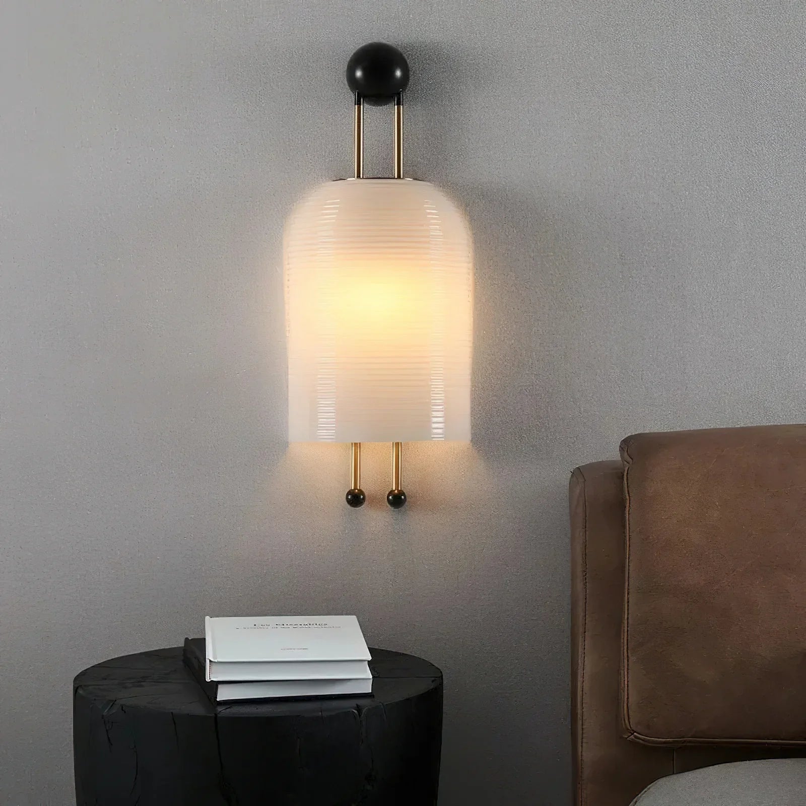 Alessio Metaal Glas Wit Wandlamp Eetkamer Slaapkamer
