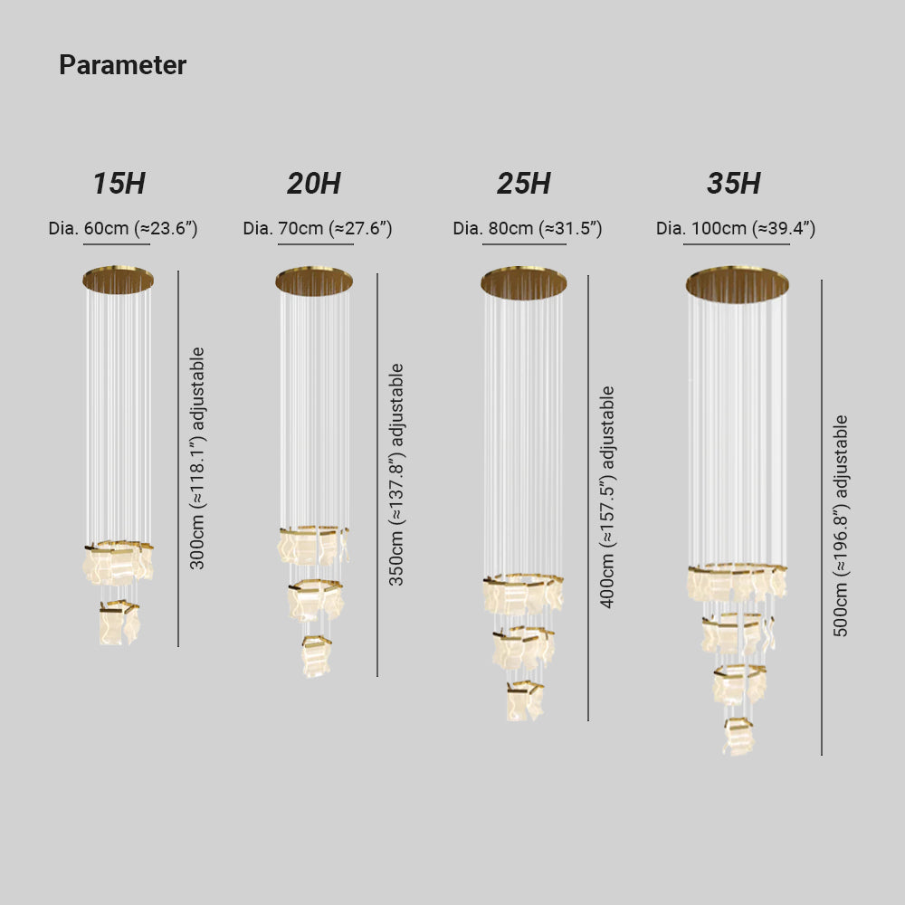 Marilyn Industrial LED Kroonluchters Wit Glas Metaal Woonkamer