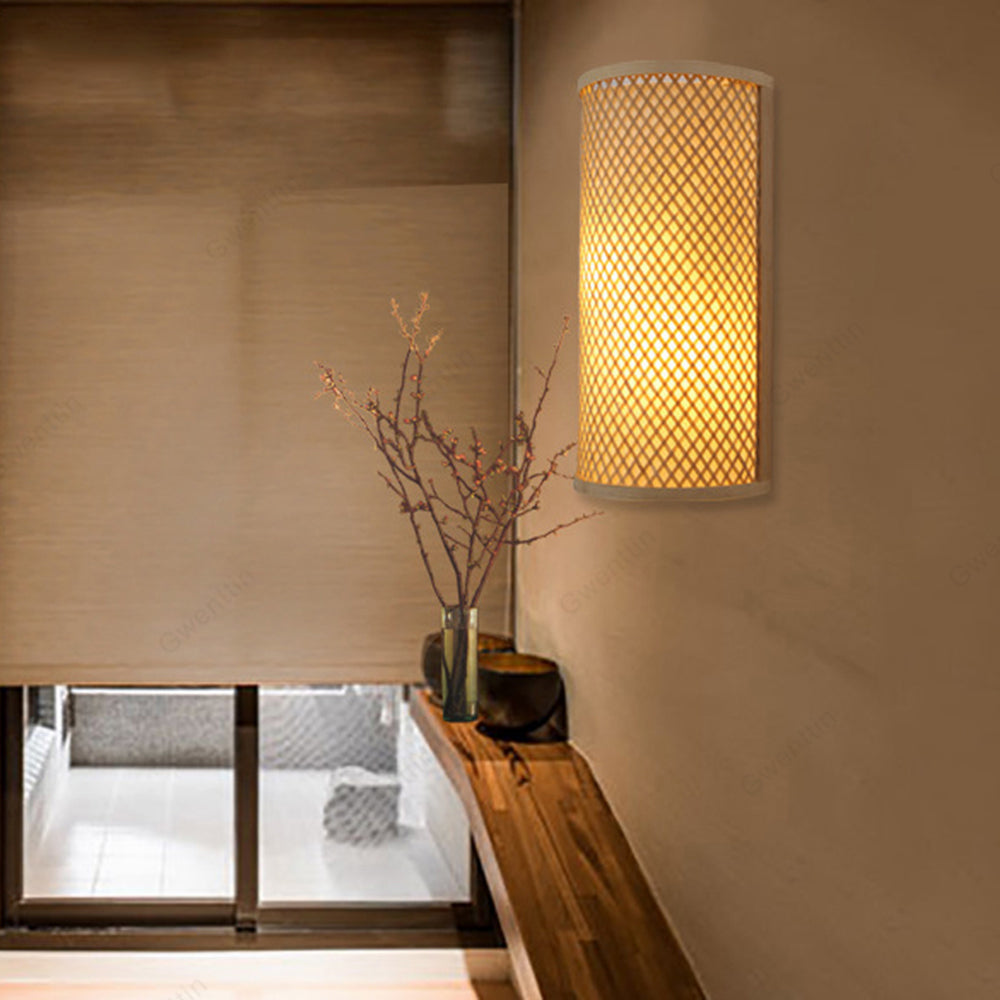 Muto Moderne Design Led Wandlamp Nachtkastje Rotan/Acryl Woonkamer/Eetkamer/Slaapkamer
