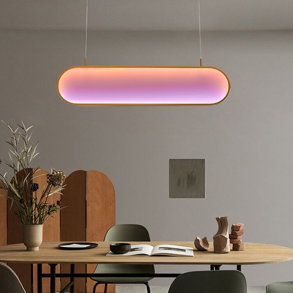 Morandi Moderne Elliptische LED Hanglamp Metaal/Acryl Zwart/Goud/Silver Eetkamer