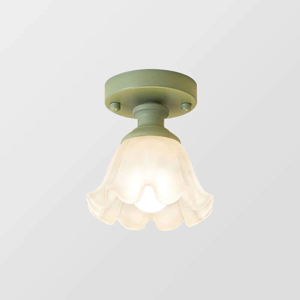 Carina Comfort Eenvoud Schattig LED Plafondlamp Metaal Glas Slaapkamer