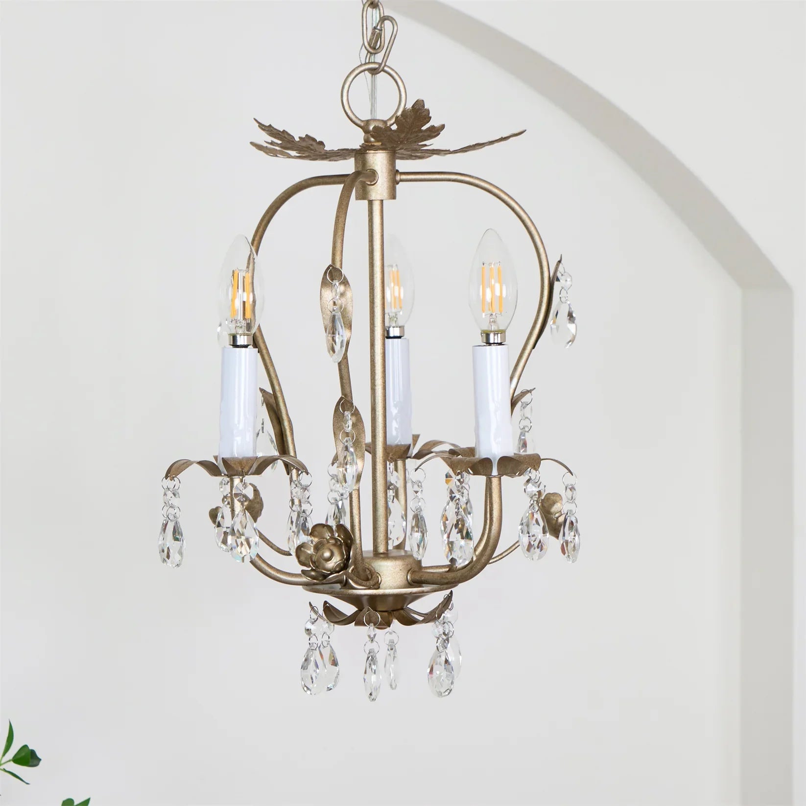 Valerio Vintage Goud Kristal Metaal Hanglampen Eetkamer Slaapkamer