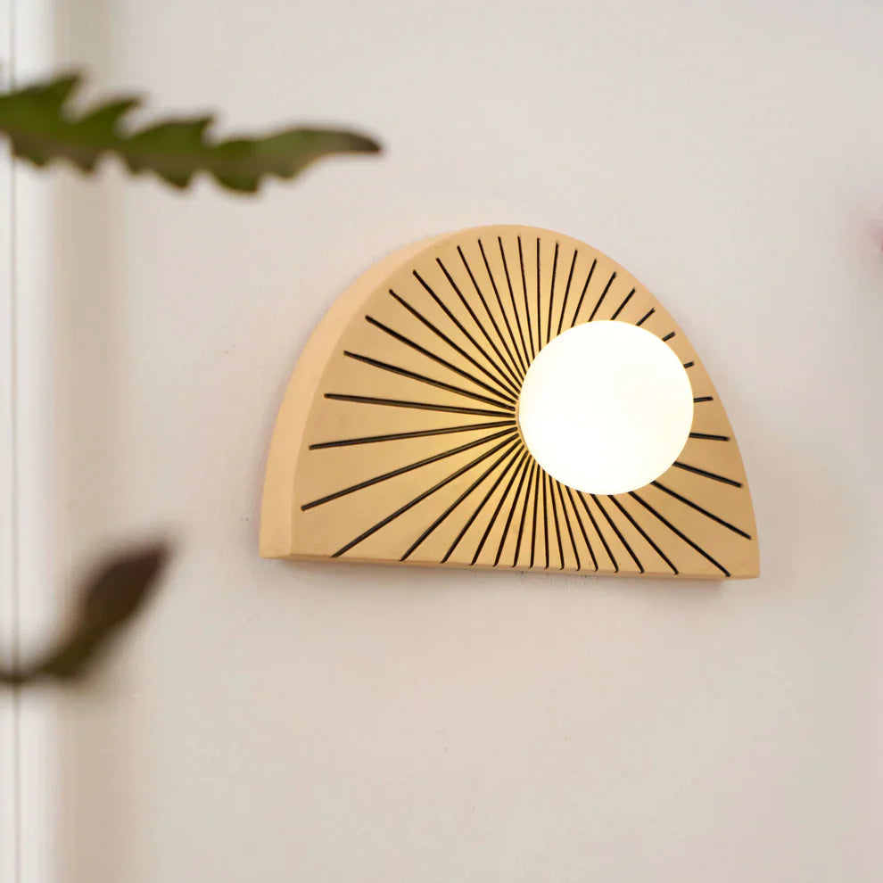 Elif Modern Geometrische Stijl Ongebruikelijk Hars Glas Wandlamp Slaapkamer Eetkamer