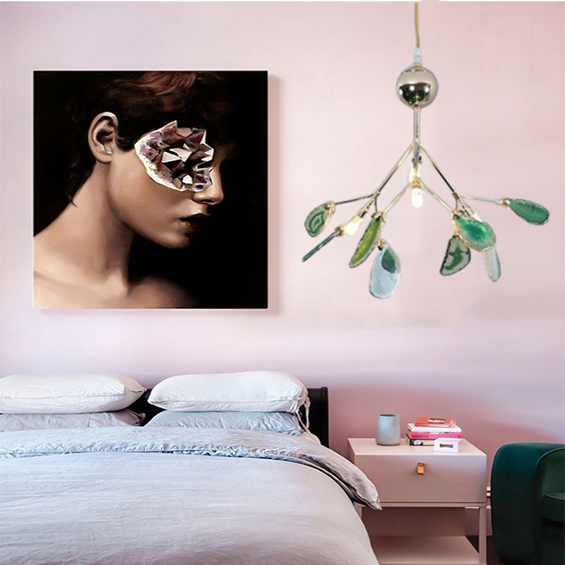 Javon Nordic Agaat Creatieve Kleurrijke Kroonluchter Slaapkamer/Woonkamer