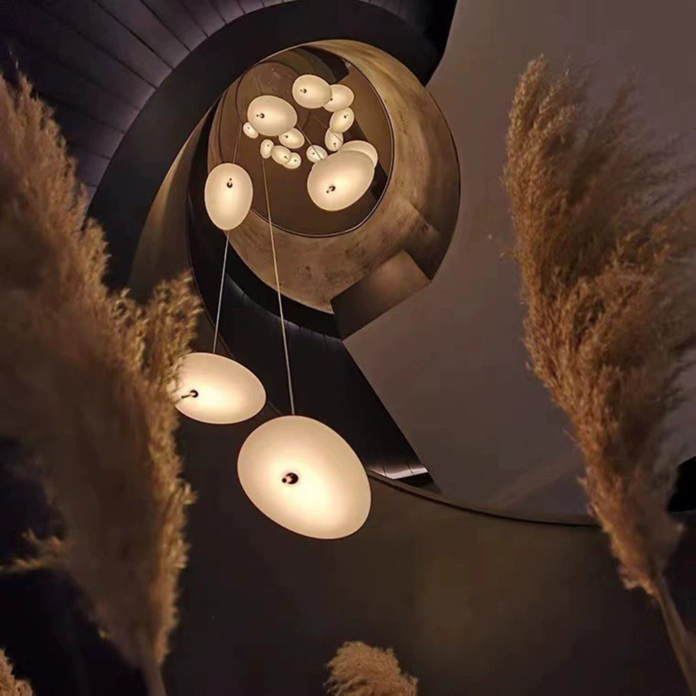 Hailie Modern Kiezels Acryl Metaal Hanglampen Woonkamer