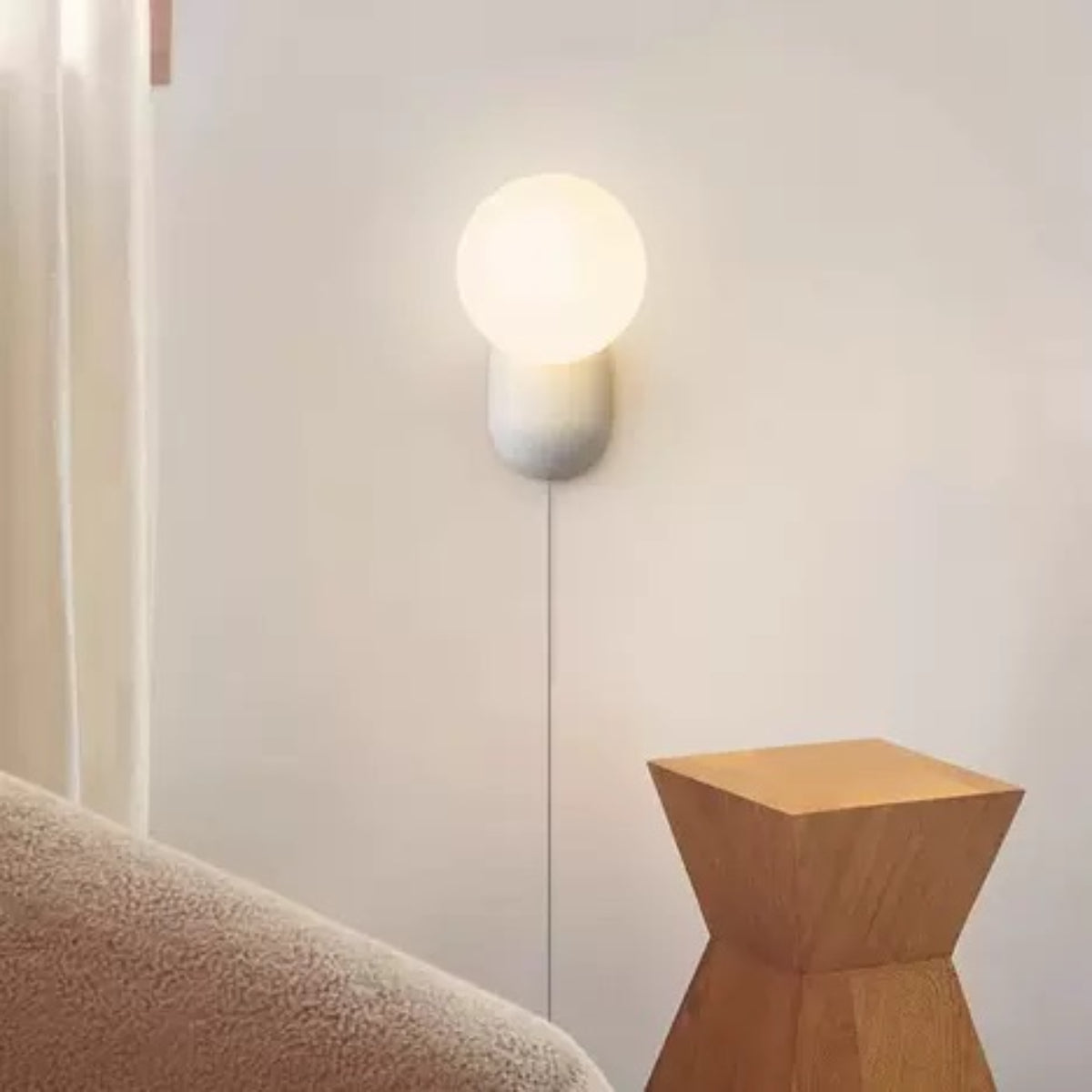 Hailie Modern Ronde LED Wandlampen Zwart Metaal Slaapkamer Woonkamer