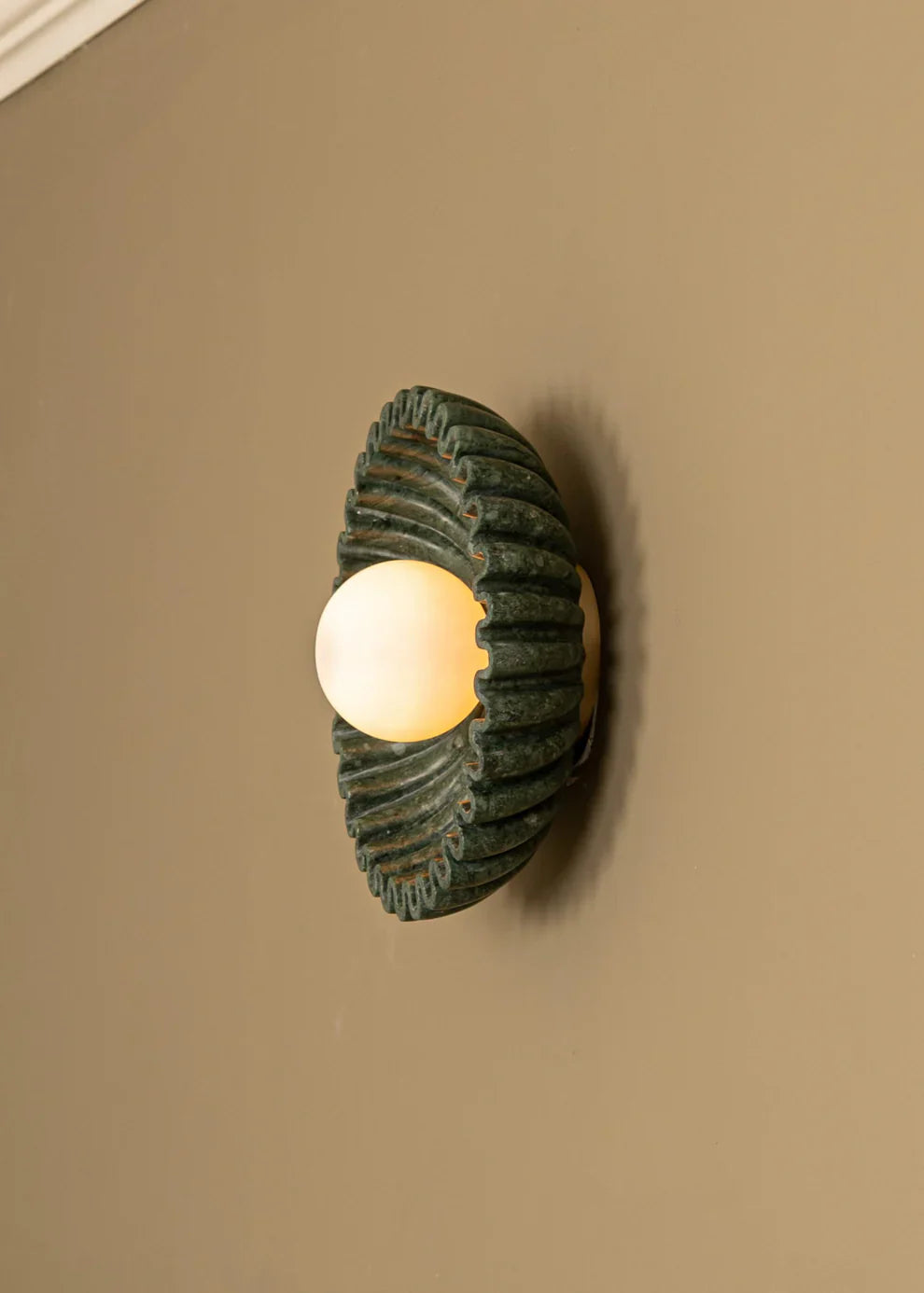 Elif Ongebruikelijk Ronde Marmer Glas Wandlamp Slaapkamer Eetkamer
