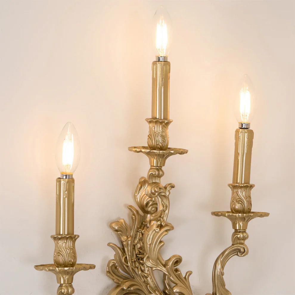 Valerio Vintage Paleis Kaars Wandlamp Woonkamer Slaapkamer Badkamer