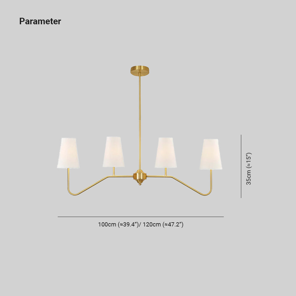 Valerio Vintage Klassiek Metaal Stof Hanglampen Lampenkap Woonkamer Eetkamer