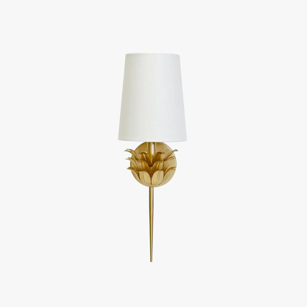 Valerio Vintage Antiek Metaal Stof Wandlamp Lampenkap Badkamer Slaapkamer