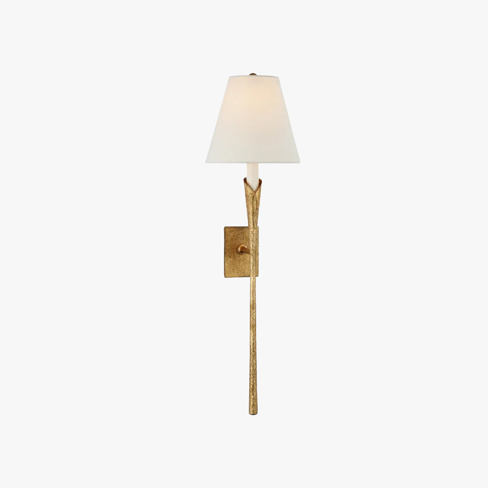 Valerio Vintage Antiek Metaal Stof Wandlamp Lampenkap Keuken Slaapkamer Woonkamer