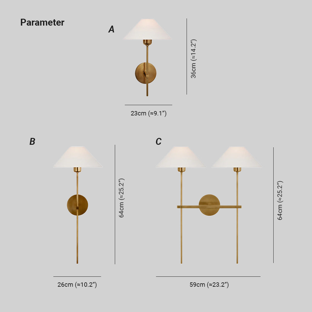 Valerio Vintage Klassiek Metaal Wandlamp Badkamer Slaapkamer Woonkamer