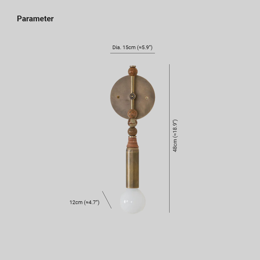 Valerio Vintage Ongebruikelijk Metaal Wandlamp Armatuur Slaapkamer Hal