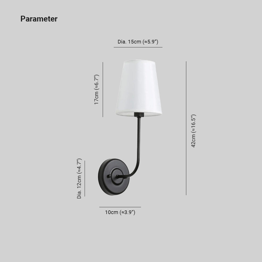 Meza Modern Metaal Stof Binnen Wandlampen Slaapkamer