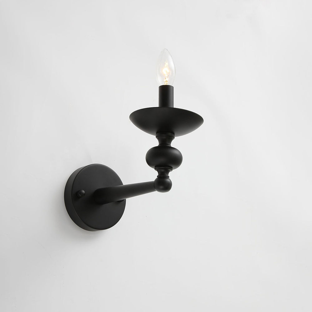 Valerio Retro Kaars Wandlamp/Zwarte Hanglamp Voor Woonk/ Eetkamer
