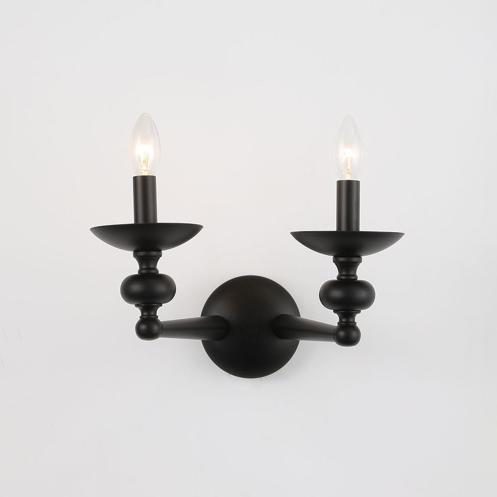 Valerio Retro Kaars Wandlamp/Zwarte Hanglamp Voor Woonk/ Eetkamer
