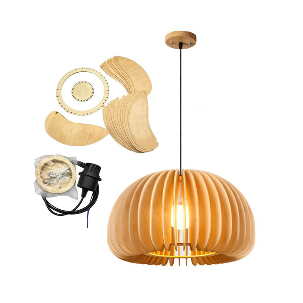 Ozawa Moderne Design Ronde LED Hanglamp Hout Woonkamer Keuken