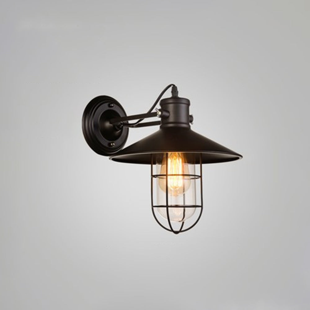 Valerio Wall Lamp Vintage/Antique, Metal, Black, Hallway