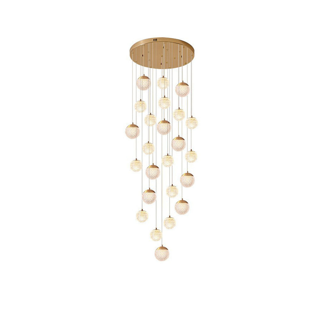 Jibril Moderne LED Kroonluchter Gouden Metaal Slaapkamer Woonkamer