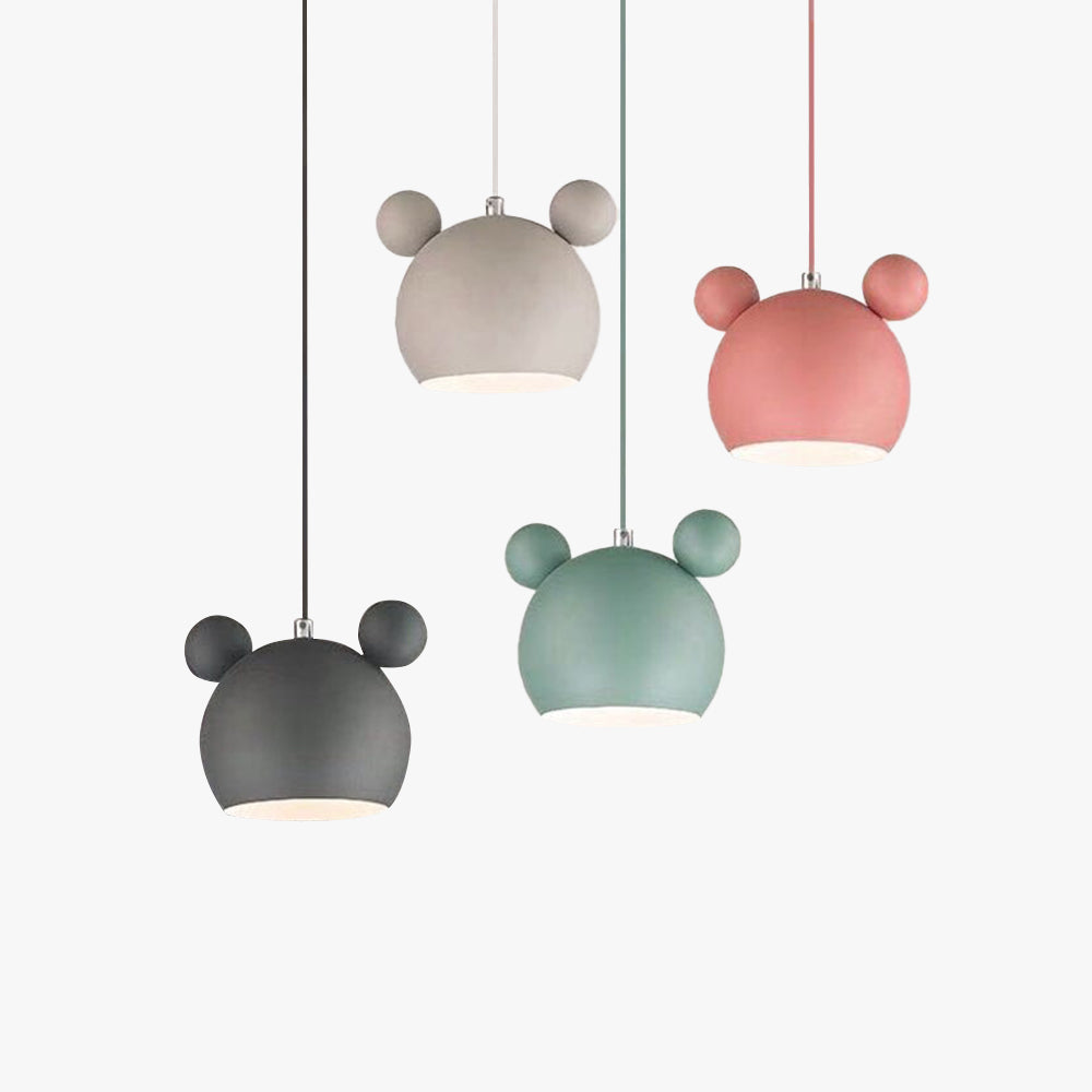Morandi Ronde LED Hanglampen Wit Zwart Grijs Groen Metaal Kinderkamer