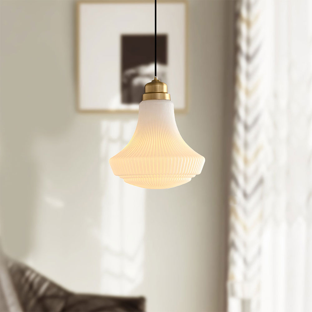 Hailie Retro Hanglampen Metaal Glas Eetkamer Slaapkamer Woonkamer