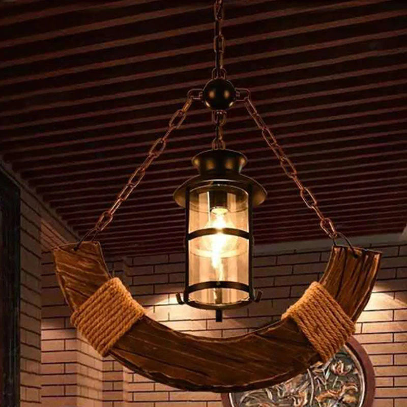 Carina Decoratief LED Hanglampen Hout Bruin Woonkamer/Eetkamer