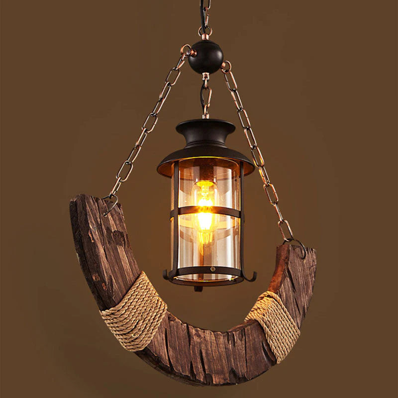 Carina Decoratief LED Hanglampen Hout Bruin Woonkamer/Eetkamer