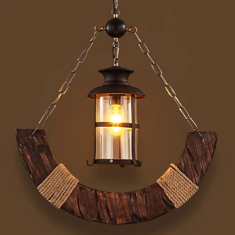 Carina Decoratief LED Hanglampen Hout Bruin Woonkamer/Eetkamer