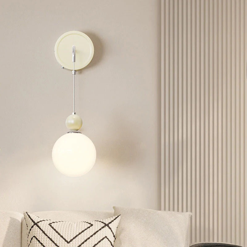 Morandi Moderne LED Wandlampen Rood Koffie Metaal Glas Slaapkamer