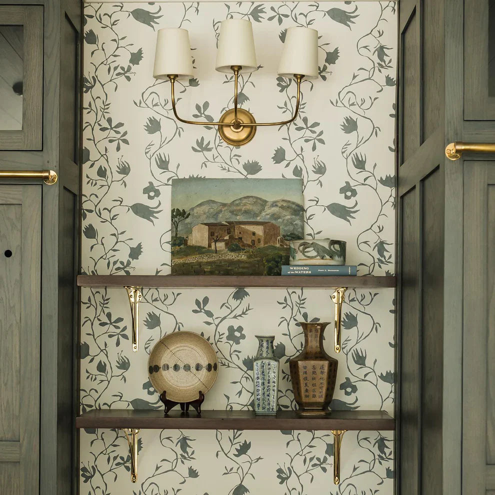Valerio Vintage Klassiek Metaal Stof Wandlamp Lampenkap Badkamer Slaapkamer