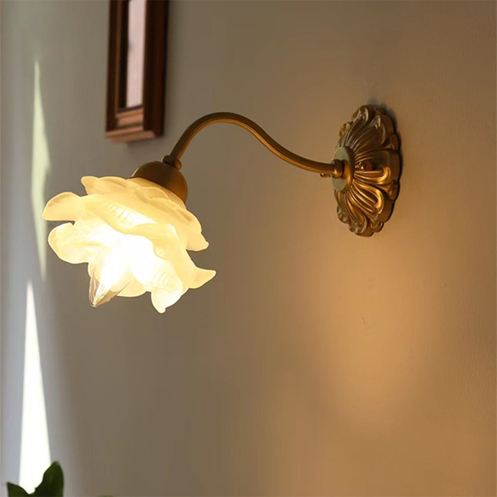 Lily Vintage Metaal Glas Wandlampen Woonkamer Slaapkamer