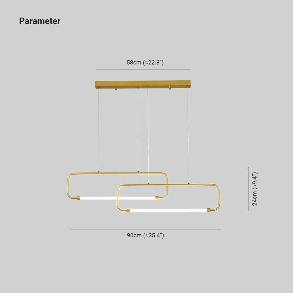 Carina Moderne Minimalistische Hanglampen Zwart Goud Woonkamer