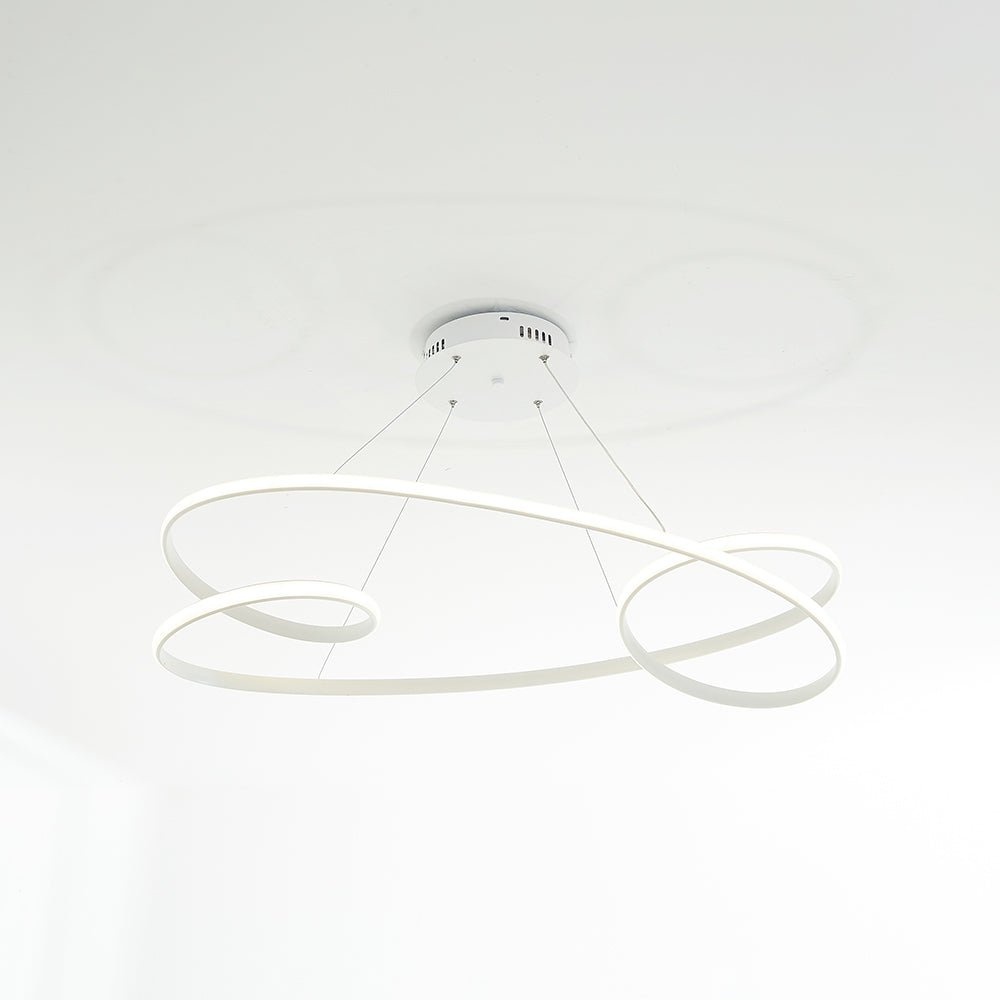 Louise Design LED Hanglampen Wit Zwart Silica Gel Metaal Eetkamer