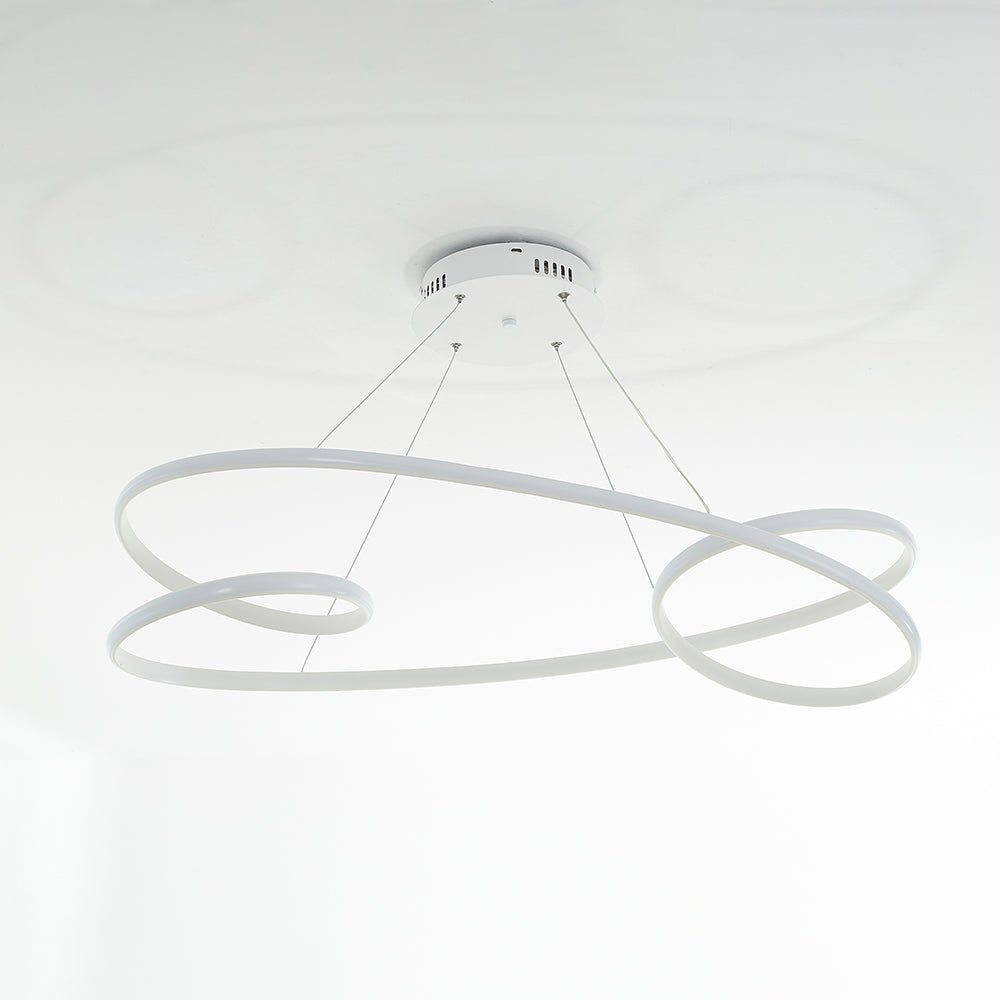 Louise Design LED Hanglampen Wit Zwart Silica Gel Metaal Eetkamer