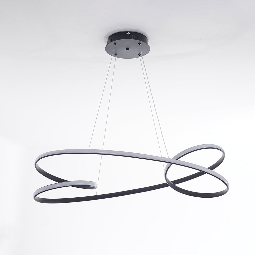 Louise Design LED Hanglampen Wit Zwart Silica Gel Metaal Eetkamer