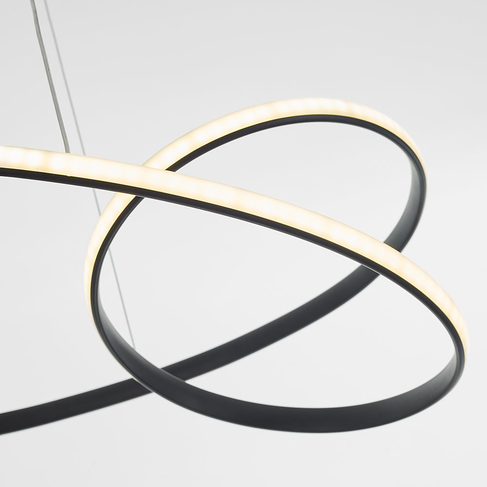 Louise Design LED Hanglampen Wit Zwart Silica Gel Metaal Eetkamer