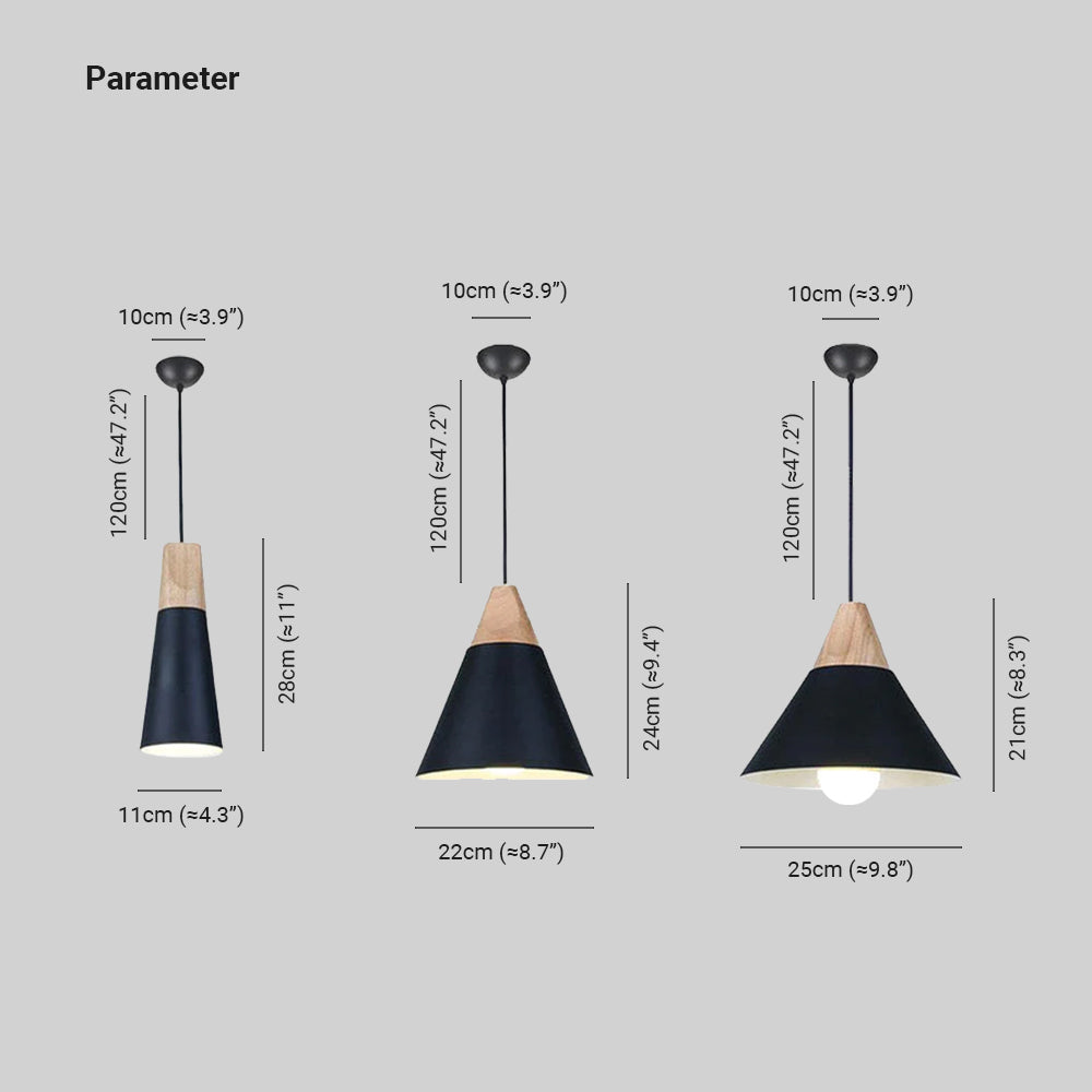 Morandi Moderne LED Hanglampen Geel Grijs Groen Metaal Hout Woonkamer