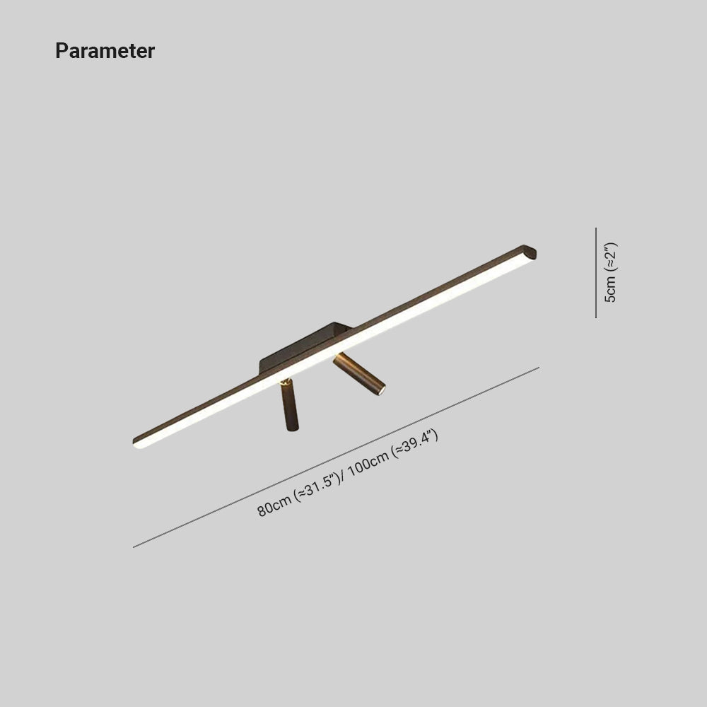 Haney Moderne LED Plafondlamp Metaal Zwart Woonkamer/Slaapkamer