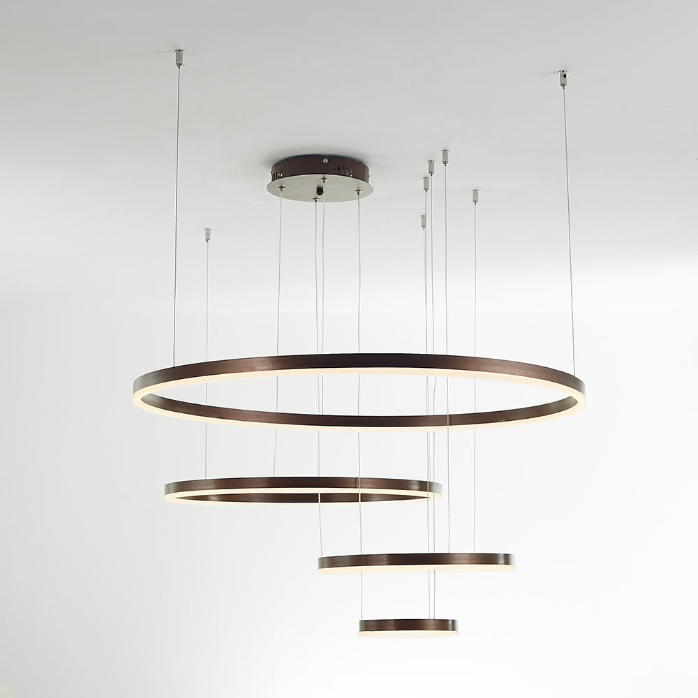 Alonza Moderne Grote Hanglampen Wit Metaal Slaapkamer Woonkamer Tir-Cirkel