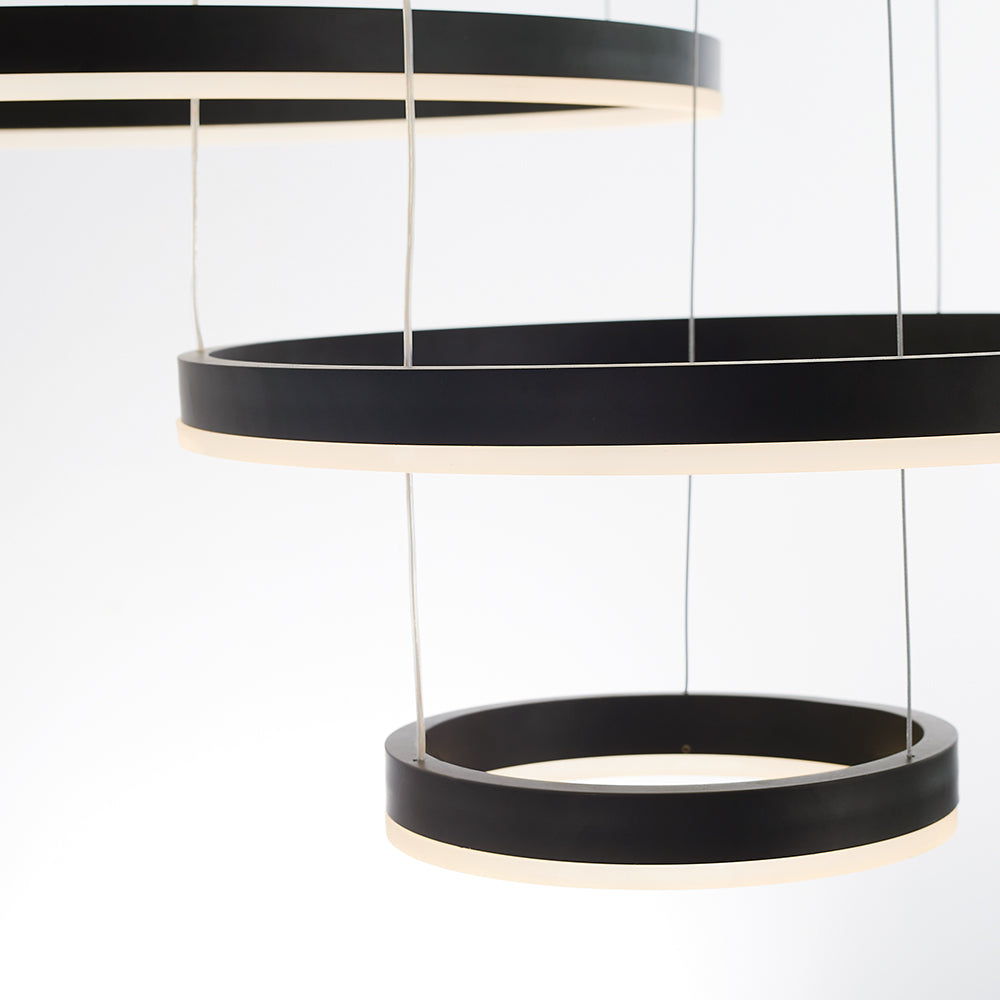 Alonza Moderne Grote Hanglampen Wit Metaal Slaapkamer Woonkamer Tir-Cirkel