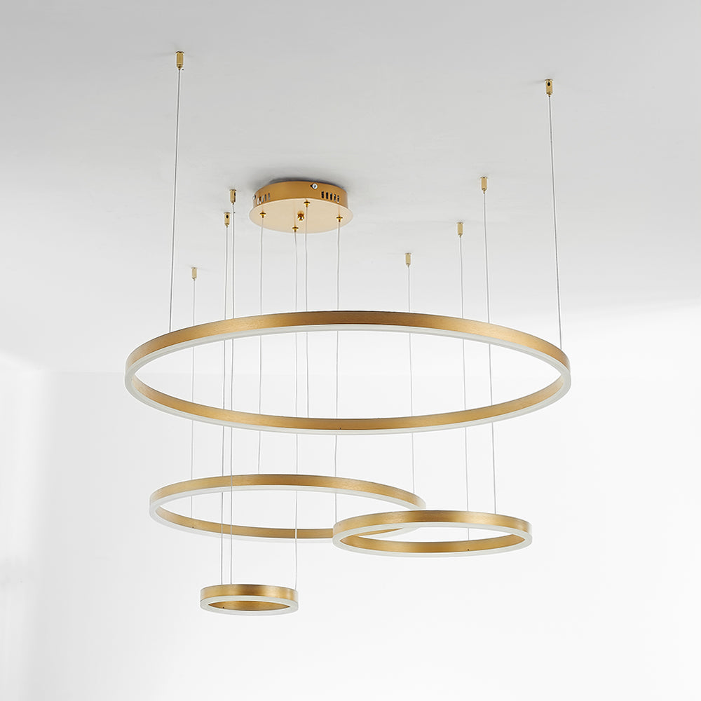 Alonza Moderne Grote Hanglampen Wit Metaal Slaapkamer Woonkamer Tir-Cirkel