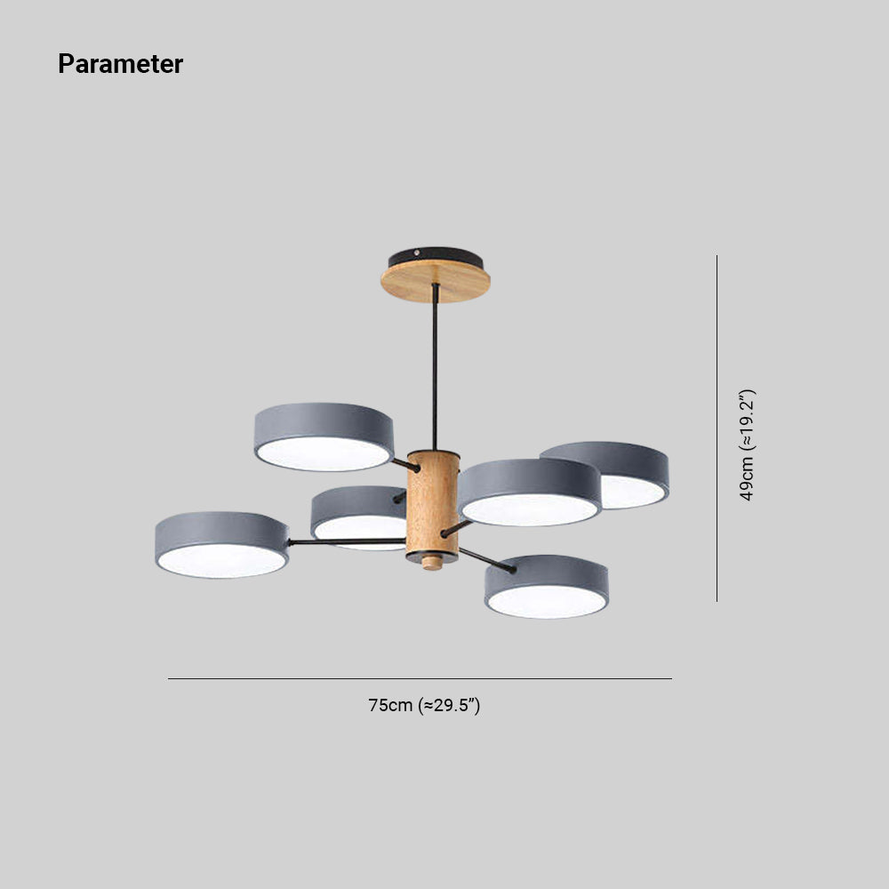 Sienna Art Deco Hanglampen Wit Groen Grijs Metaal Hout Woonkamer