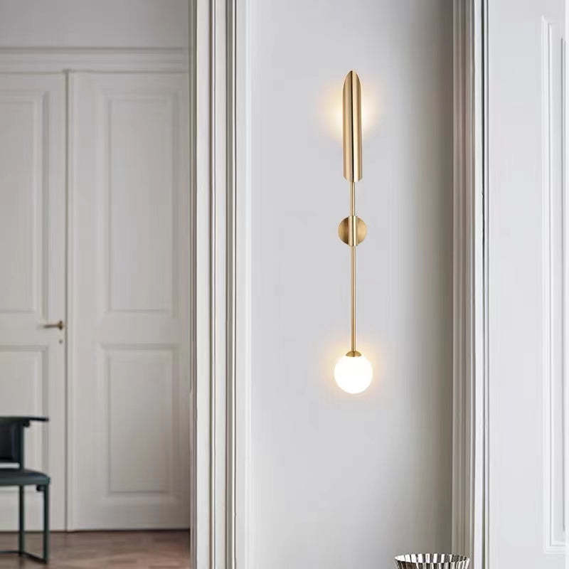 Meza Post-Moderne Wandlampen Goud Metaal Woonkamer Slaapkamer