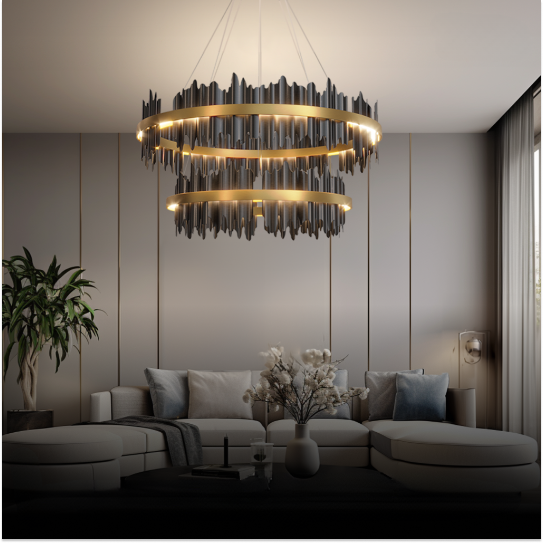 Marilyn Vintage LED Kroonluchters Zwart Wit Glass Metal Slaapkamer