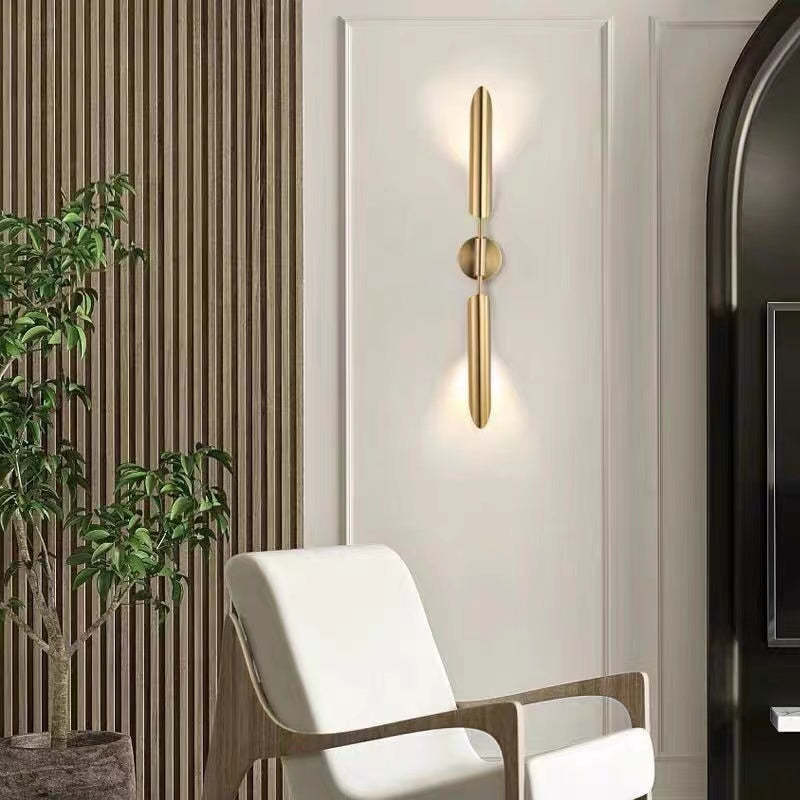 Meza Post-Moderne Wandlampen Goud Metaal Woonkamer Slaapkamer